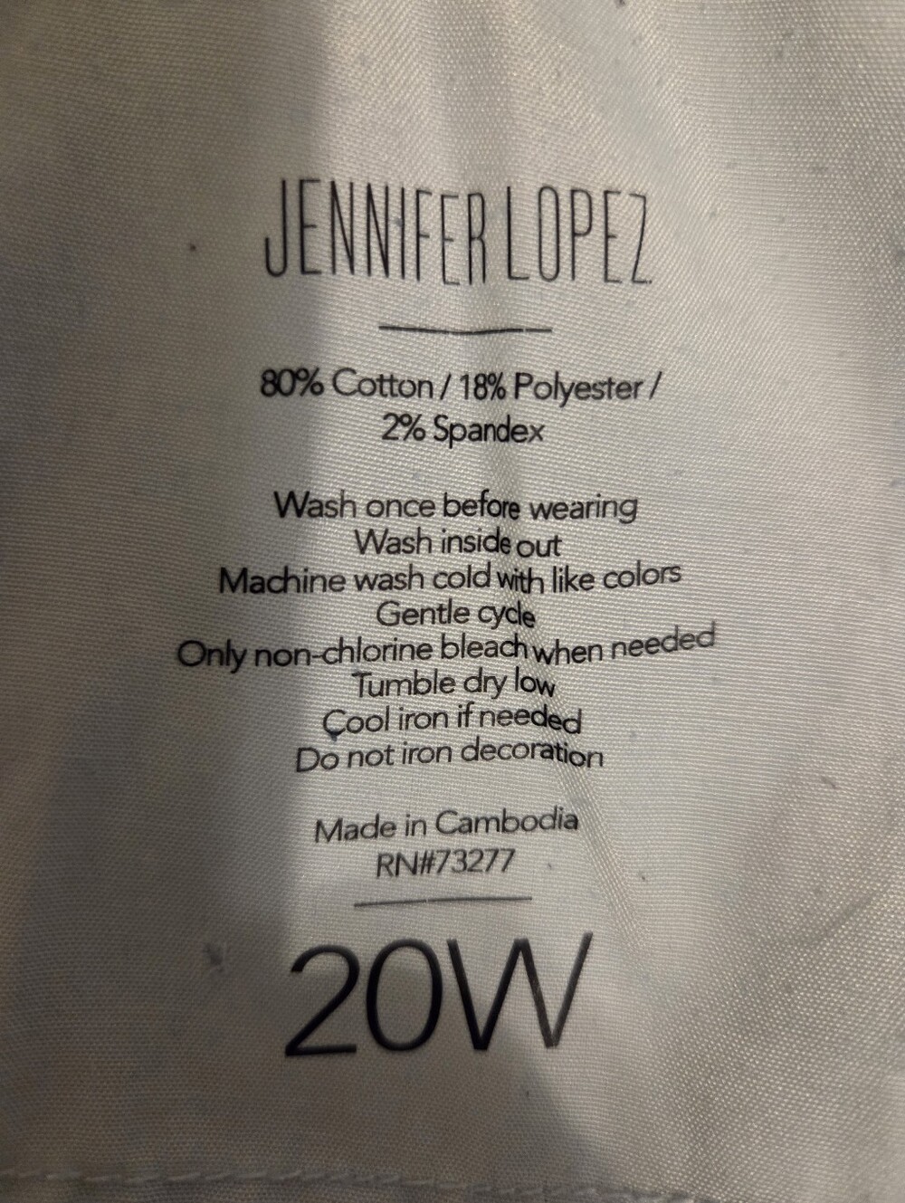Jennifer Lopez Women's Boot Cut Jeans - Dark Blue Wash - Picture 5 of 6